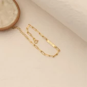 925 Ayar Gümüş Kişiye Özel İsim Yazılı Ataç Bileklik - CB0122 thumbnail 4