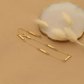 925 Ayar Gümüş Çubuk Bileklik - CB00125 thumbnail 4