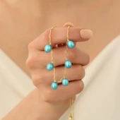 925 Ayar Gümüş Gerçek ve Doğal Okyanus Tatlısu İncisi Sallantı Kolye-8mm - CNP00102 thumbnail 5