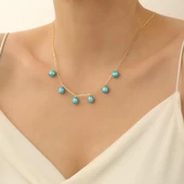 925 Ayar Gümüş Gerçek ve Doğal Okyanus Tatlısu İncisi Sallantı Kolye-8mm - CNP00102 thumbnail 2