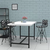 Knsz orta boy tel bar sandalyesi 1 li mağrur syhaldo kolçaklı sırt minderli 65 cm oturma yüksekliği mutfak bahçe cafe ofis thumbnail 3