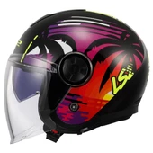 LS2 CLASSY PALM SİYAH KASK (GÜNEŞ VİZÖRLÜ) thumbnail 2