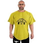 Full Power Gym Ragtop Tişört Sarı Siyah Çizgili - 1