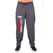 Full Power Gym Alt Eşofman Siyah Beyaz Çizgili - 1