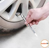 Omega Araba Araç Tekerlek Bisiklet Metal Çubuklu Lastik Havası Ölçme Jakı Hava Basınç Ölçer Çubuklu EG6430 - 5