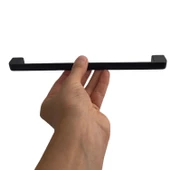 8 Adet Oval Marmara Kulp 224 mm Siyah Mutfak Kulpu Çekmece Dolap Kapak Kulbu Metal Mobilya Dolabı Kulpları thumbnail 3