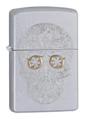 Zippo 205 Etched Skull Çakmak 60002982 (7-1) thumbnail 1