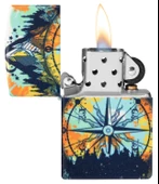 Zippo 49193 Compass Design Çakmak 49805-093920 (8-1) - 3