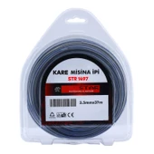 Motorlu Tırpan Kare Misina 3.5 mm 37 Metre Çim Ot Biçme Teli Extra Güçlü Profesyonel 3 Adet - 2