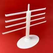 Takı Organizer, 8 Kollu Takı Düzenleyici - Beyaz - 1