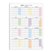 2025 Yıllık Planlayıcı Duvar Takvimi, PASTEL Renkler - 5