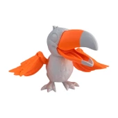 3D Hareketli Tukan Kuşu Figürlü Oyuncak - Turuncu/Beyaz thumbnail 4