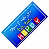 Don'T Forget To Be Happy Yazılı Sök-Tak-Pratik Dekor Plaka - 1