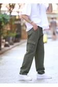 Erkek Kargo Cep Baggy Pantolon - 12
