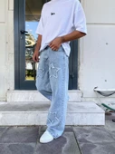 Premium Starry Patch Baggy Pantolon - 1