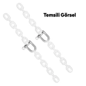 Kilitli Karabina U Tipi Zincir Kilidi 12 mm Kilit Salıncak Askısı Ek Bağlantı Parça Aparat 2 ADET thumbnail 4