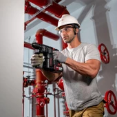 Kress Kuc61.91 20Volt 2.2J Kömürsüz Profesyonel Sds-Plus Pnömatik Kırıcı/Delici (Akü Dahil Değildir) - 3