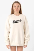 Riverdale Bronx New York City Ekru Kadın 2ip Sweatshirt - 1