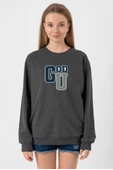 Gen V Godolkin University Abbreviation Füme Kadın 2ip Sweatshirt thumbnail 1