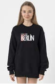 La Casa De Papel Berlin Siyah Kadın 2ip Sweatshirt thumbnail 1