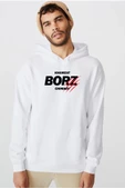 Khamzat Chimaev Borz Claw Beyaz Erkek 3ip Kapşonlu Sweatshirt - 1