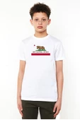Fallout New California Republic Flag Beyaz Çocuk Bisikletyaka Tshirt - 1