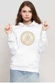 3 Body Problem Magnus Institute Beyaz Kadın 3ip Kapşonlu Sweatshirt - 1