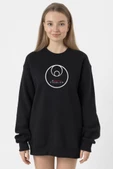 3 Body Problem Logo Siyah Kadın 2ip Sweatshirt - 1