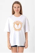 Camp Half Blood Hermes Beyaz Kadın Oversize Tshirt thumbnail 1