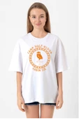 Camp Half Blood Athena Beyaz Kadın Oversize Tshirt - 1