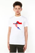 Euro 24 Croatia Beyaz Çocuk Bisikletyaka Tshirt thumbnail 1