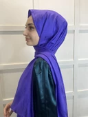 Loryan Scarf Jakarlı Şal, Floş Jakar Cam Kırığı Desenli Şal 01074  MÜRDÜM thumbnail 3