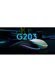 logitech   G G203 Lightsync Kablolu Oyuncu Mouse Siyah - 3