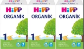 Hipp Organik Bebek Sütü 600GR No:1 (1. Aydan İtibaren) (3 Lü Set) thumbnail 1