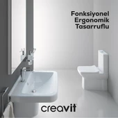 Creavit LR360 Lara Duvara Dayalı Klozet Seti - 4