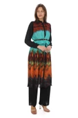 Pliseli Büzgü Detaylı Renkli Tunik 4703-Mint - 3