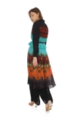 Pliseli Büzgü Detaylı Renkli Tunik 4703-Mint - 4