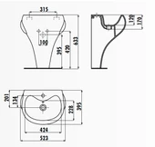 CREAVİT DC052 DUCKY ÇOCUK  LAVABO thumbnail 2