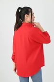 Kadın Bağlama Detaylı Gömlek 1709-1-25 - 8