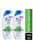 Head And Shoulders Mentol Ferahlığı 2'si 1 Arada Kepeğe Karşı Etkili Şampuan 350 Ml X 2 Adet - 1
