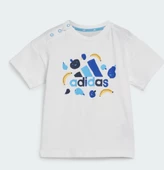 adidas Essentials Allower Print Kids Tişört Takımı IS2682 thumbnail 2