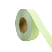 Fotolümen Gece Parlayan Yeşil Reflektörlü Fosforlu Oto Reflektif Şerit Bant 5 cm 10 mt İkaz Bandı thumbnail 4