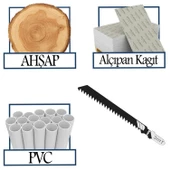Plastik Ahşap MDF Kesim Dekupaj Testere Bıçağı Yedek 10 cm Metal Bıçak T111C Kakmacı 5 Adet Set - 5
