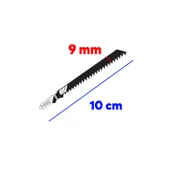 Plastik Ahşap MDF Kesim Dekupaj Testere Bıçağı Yedek 10 cm Metal Bıçak T111C Kakmacı 5 Adet Set - 4