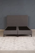 Kilim Mobilya Luna Lux Sandıksız Baza Başlık Paket Yaylı Yatak Seti Antrasit 140X190 - 2