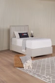 Kilim Mobilya Gold Therapy Sandıklı Baza Başlık Yatak Seti Bej 120X200 - 1