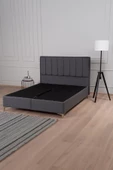 Kilim Mobilya Gold Therapy Sandıklı Baza Başlık Seti Antrasit (YATAK DAHİL DEĞİLDİR) 150X200 thumbnail 3