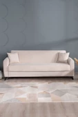 Kilim Mobilya Dove Üç Kişilik Yüksek Ayaklı Kanepe Krem - 1