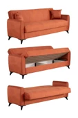 Kilim Mobilya Dove Üç Kişilik Yüksek Ayaklı Kanepe Turuncu - 3