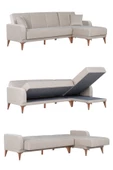 Kilim Mobilya Minimal Uzanmalı Köşe Takımı V2 (ikili Sol Ünite + Uzanma Sağ Ünite) thumbnail 2